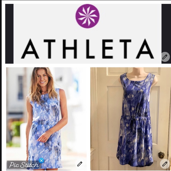 Athleta Dresses & Skirts - Athleta Wailea Astra blue dress size 8